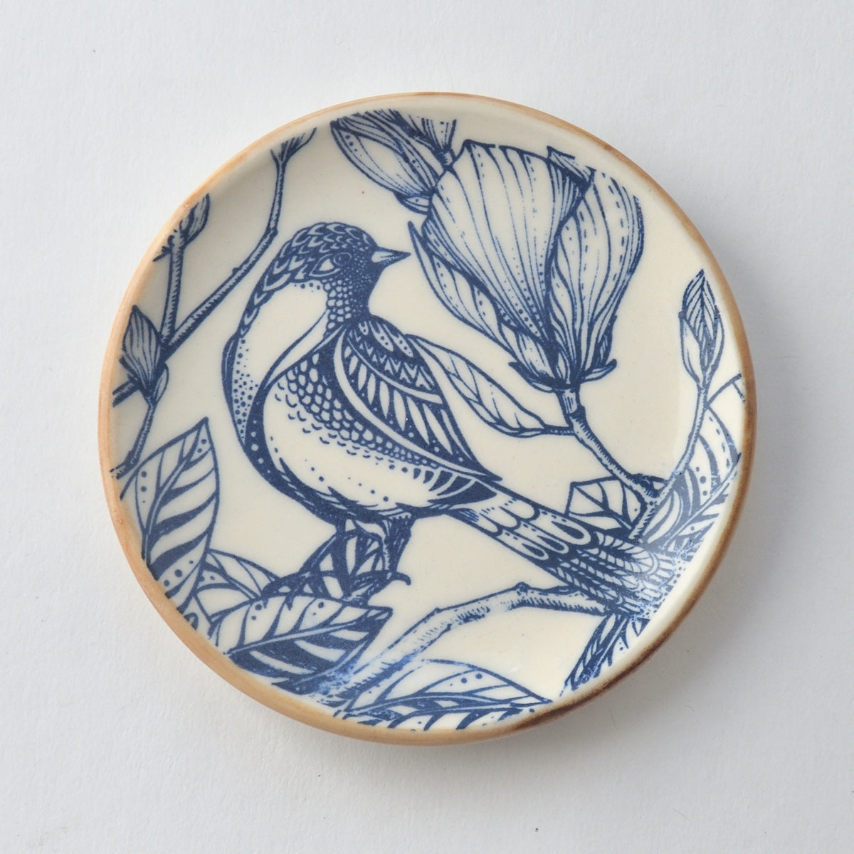 Blue Magnolia-Nightingale Nibble Plate