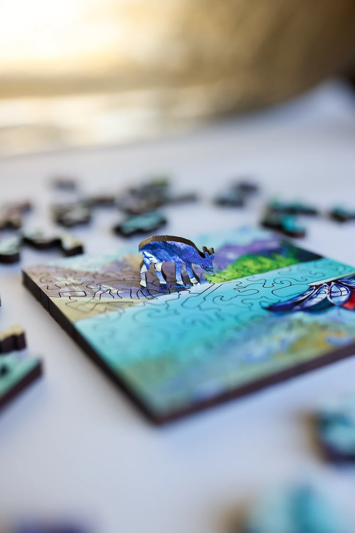 Mini Puzzle - Rock Flour Blue