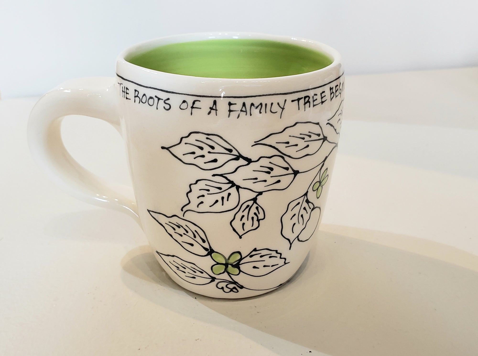 Now & Zen Mug, Family Tree (green)