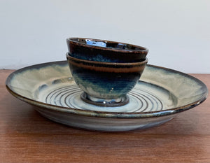 Chip and Dip Set, two bowls