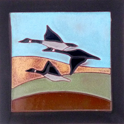 Canada Geese Flying Tile