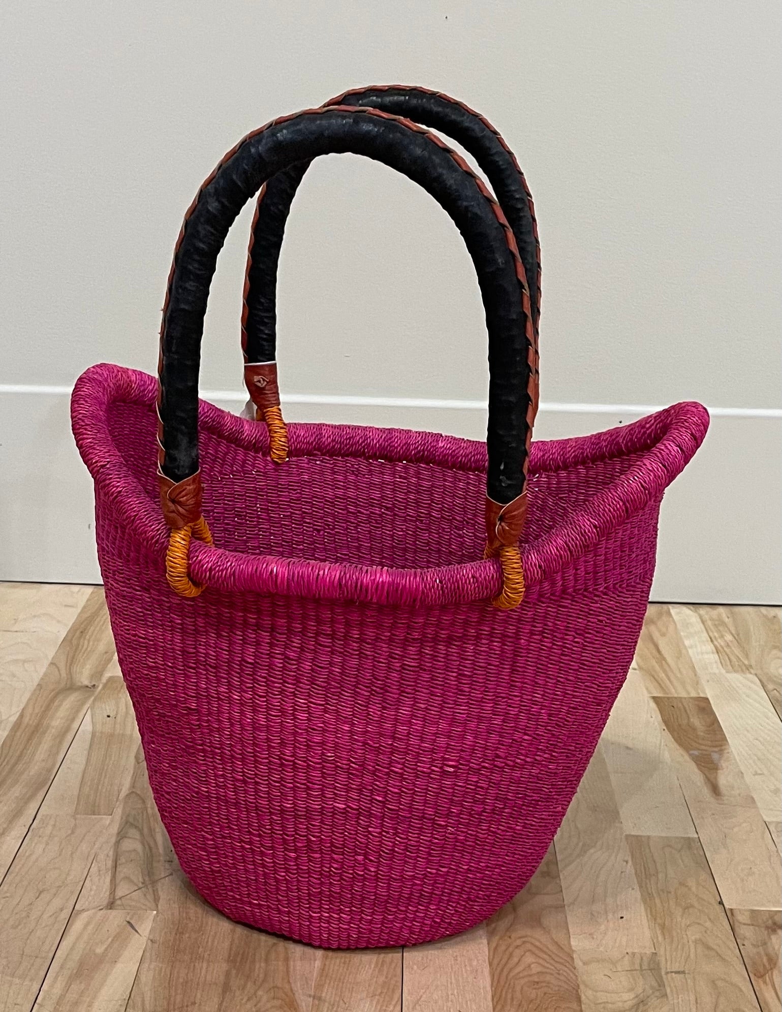 S Dip-Dyed Nyariga Basket- Hot Pink
