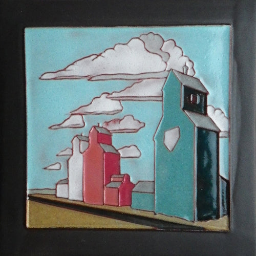 Grain Elevators Tile - Multicolour