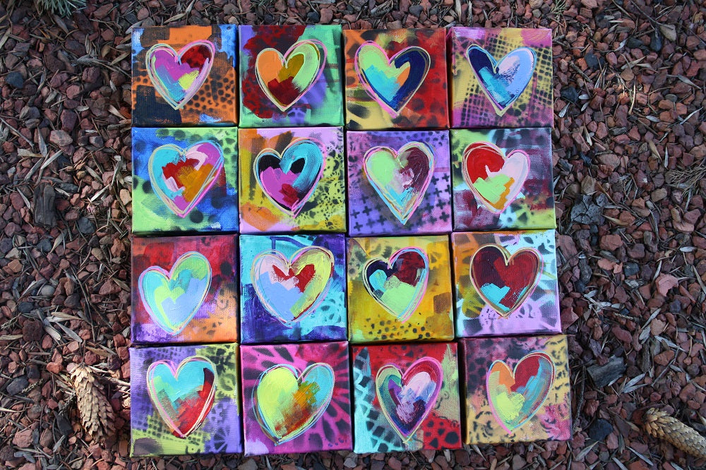 Mini Heart Painting