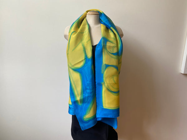yellow silk scarves
