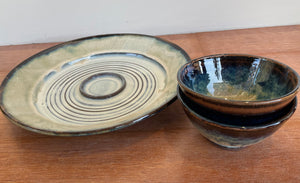 Chip and Dip Set, two bowls