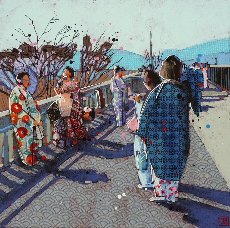 early spring when the blossoms come out, kyoto, japan