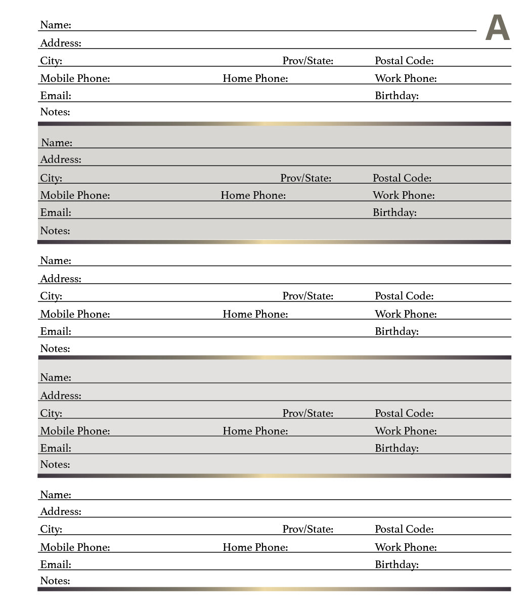 A Cowboy's Circle Address Book