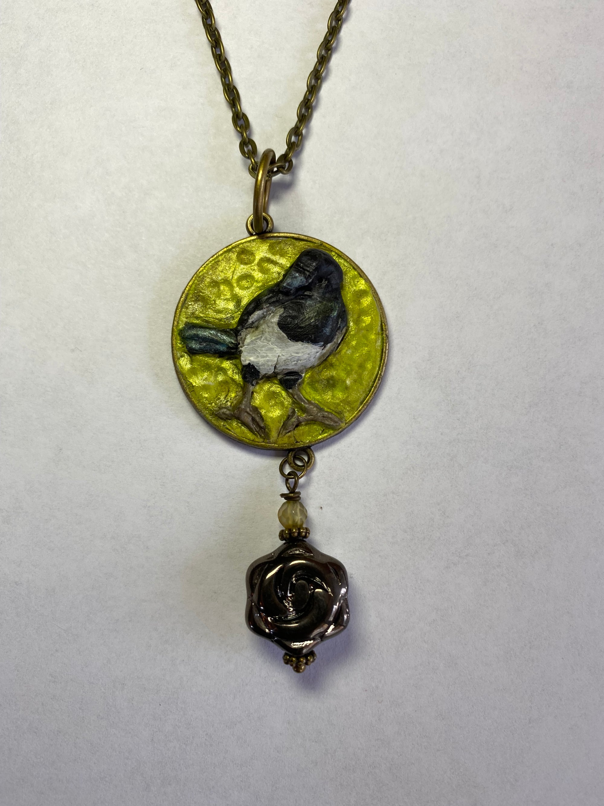 Necklace - Magpie with Bobble