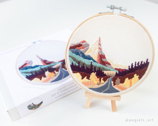 Icefields Parkway DIY Embroidery Kit
