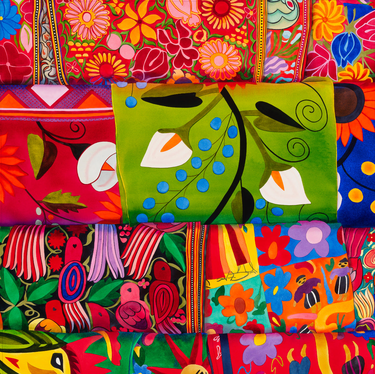 S Print - Tropical Garden Samples