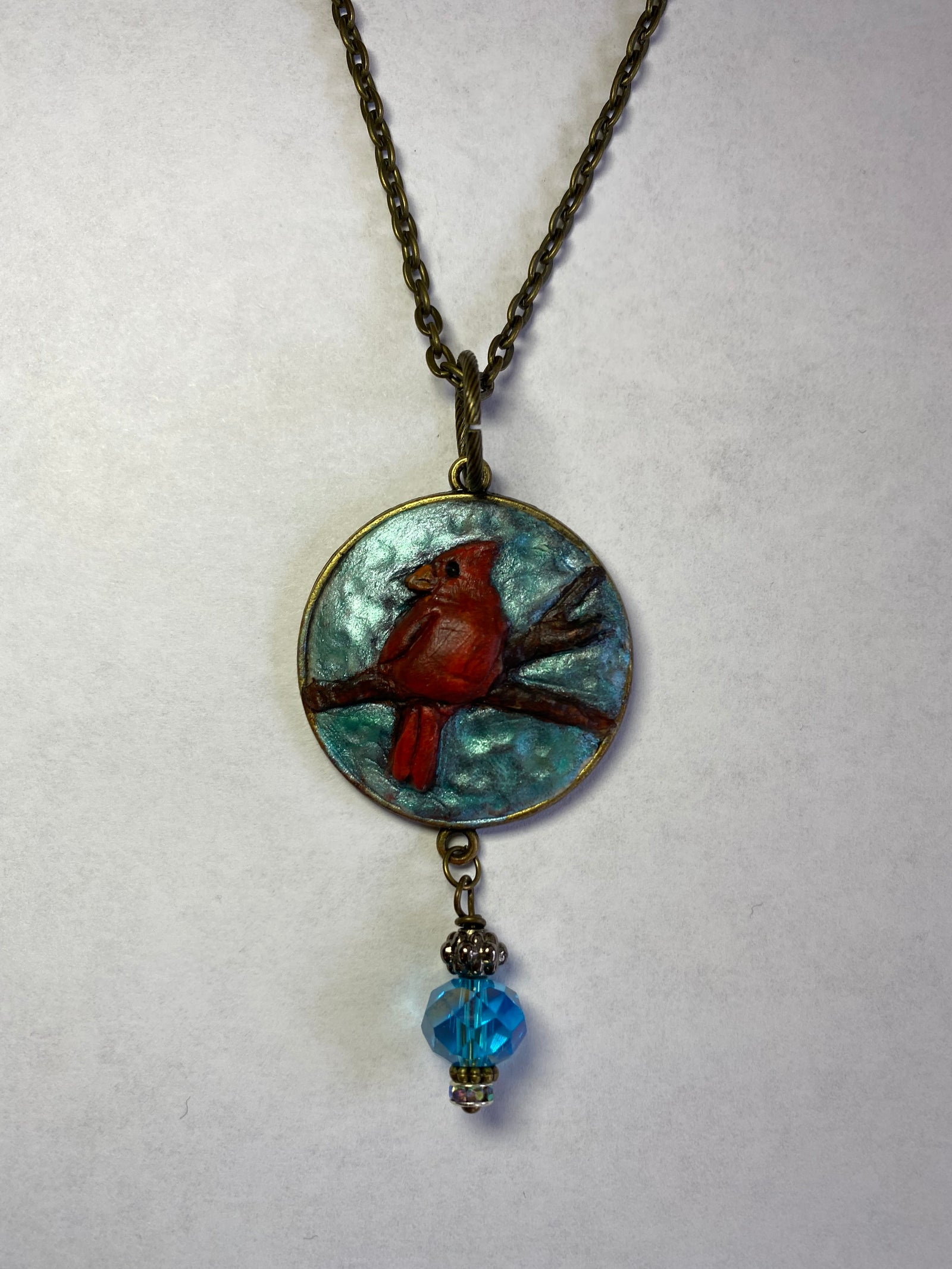 Necklace - Cardinal with Bobble