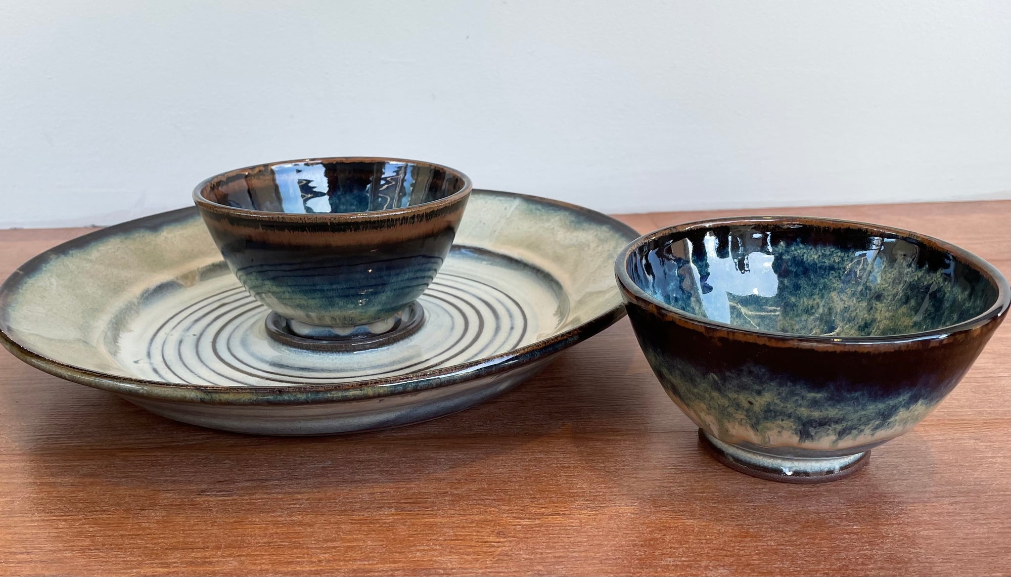 Chip and Dip Set, two bowls