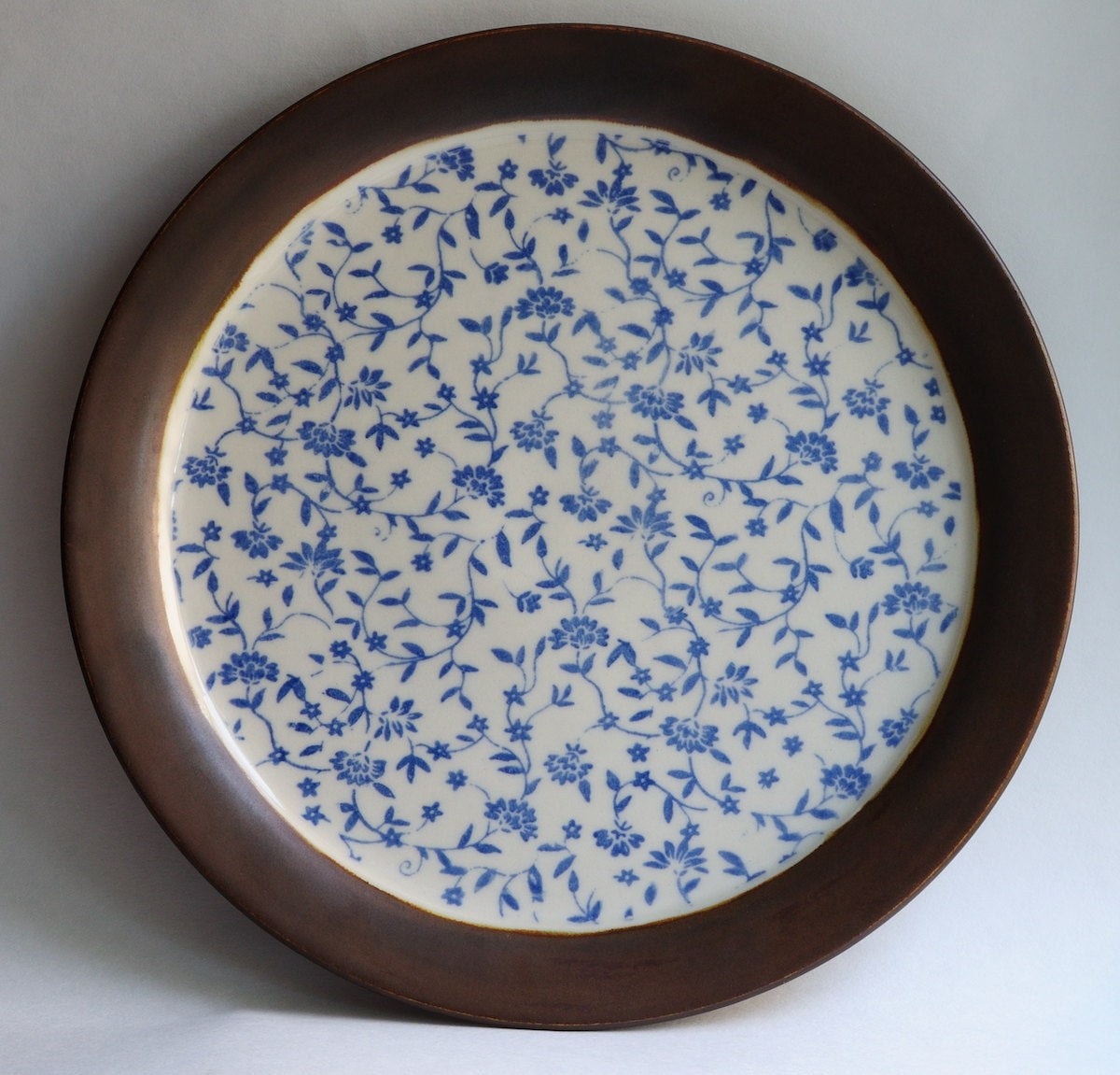 Large Floral Plate
